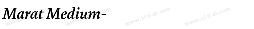 Marat Medium字体转换